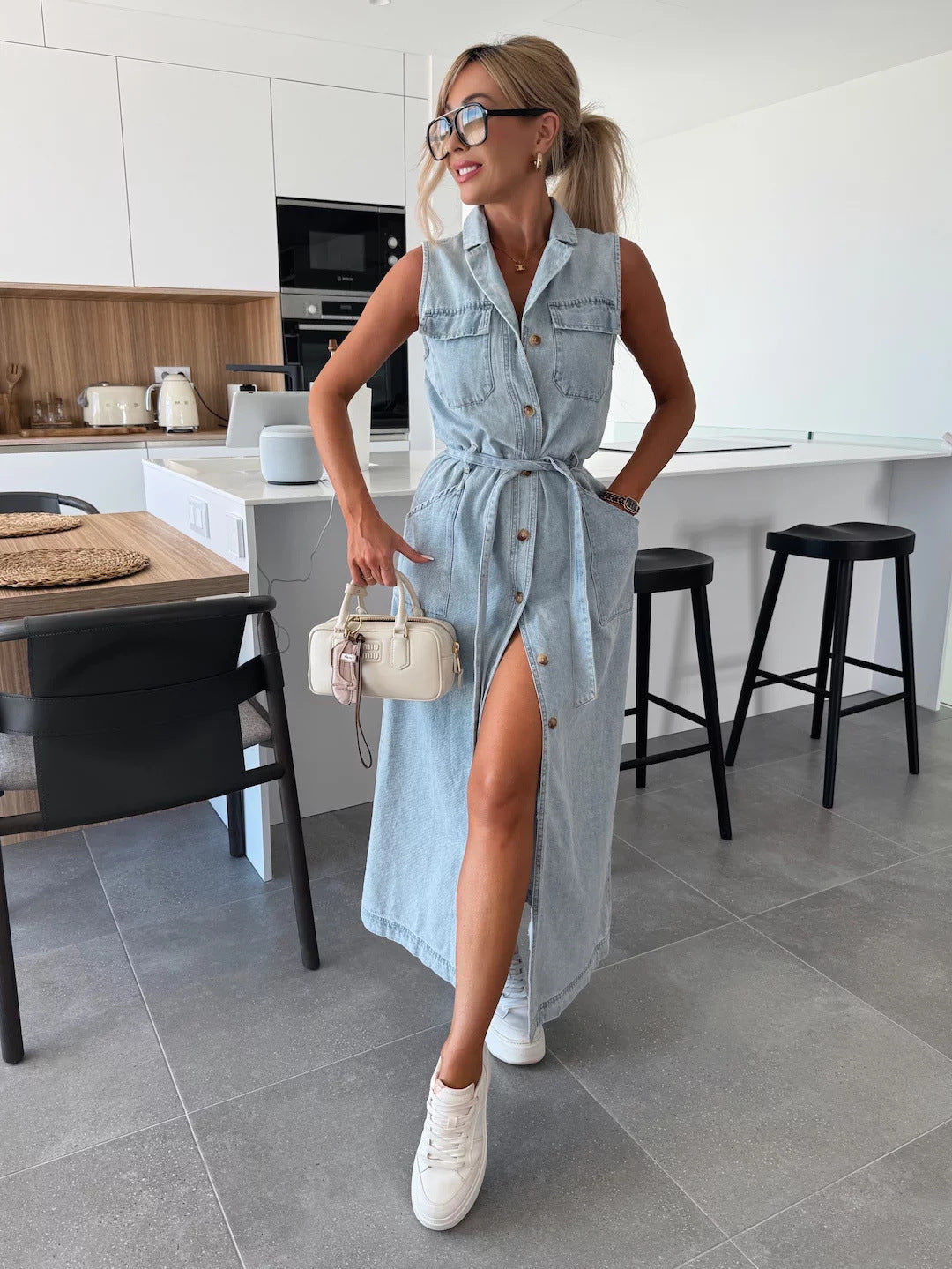 Isabel | Denim Grace Maxi